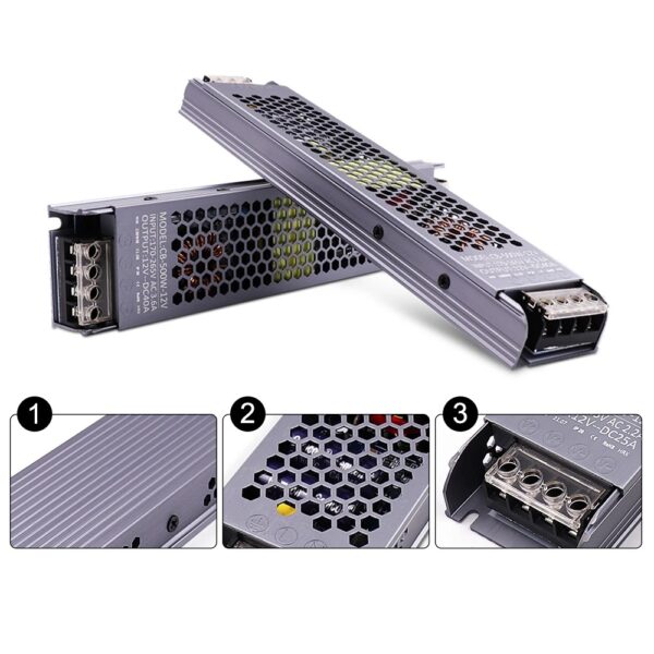 751ef525507841769444b5771b3660a4 Zasilacz LED 300W 12V 25A FLAT Expert Slim