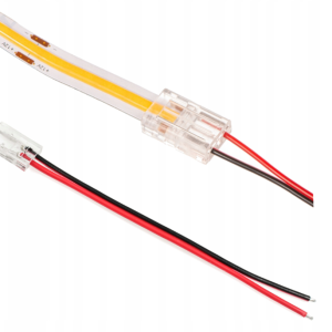 Złączka do taśm LED COB 8mm jednostronna z przewodem