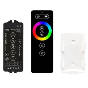 Sterownik LED RGB/RGBW SmartLite z pilotem 12A Czarny