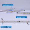4684a169f70953ee28ac8158e1ee99a2 Taśma LED Cyfrowa 3000K SMD2835 24V WS2811 12W/m 120 LED