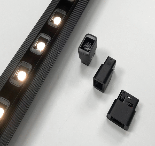 991_2 Soczewka magnetyczna kwadrat Black Line 2W 4000K