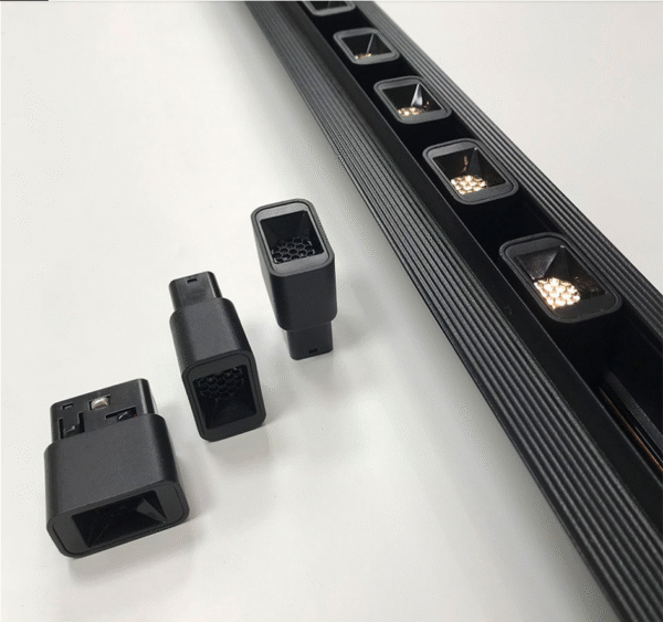 991_3 Soczewka magnetyczna kwadrat Black Line 2W 4000K