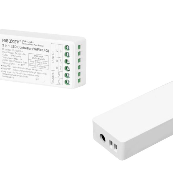 MiLIGHT FUT035W+ sterownik LED Mono/CCT Tuya Smart 12A 12-24V