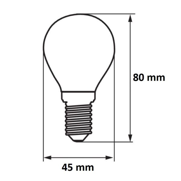 1eea90bb1d7f6d9a80913078b74930fa Żarówka LED E14 G45 kulka 3W LEDEX 270lm - zimna