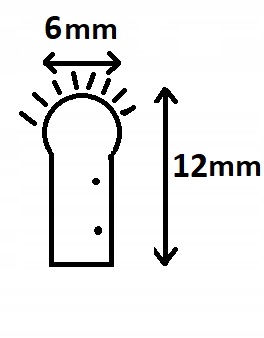 Neon LED 230V 6x12 IP67 cięcie co 10cm Naturalny - 1 metr