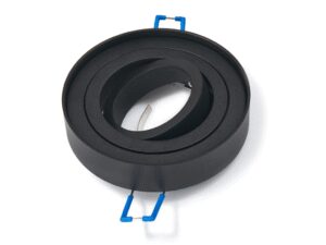 Oprawa halogenowa okrągła czarna Busto Mini ruchoma