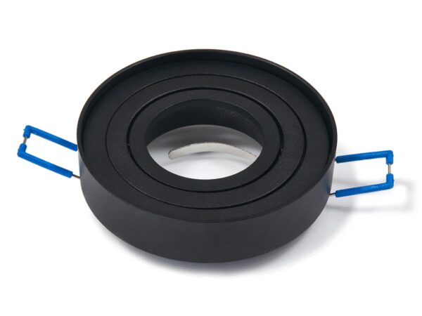 Oprawa halogenowa okrągła czarna Busto Mini ruchoma