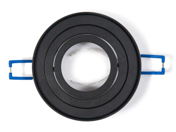 Oprawa halogenowa okrągła czarna Busto Mini ruchoma