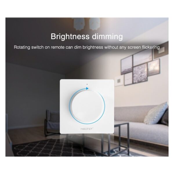 Sterownik ścienny z pokrętłem MiLight K1 Mono/CCT Biały