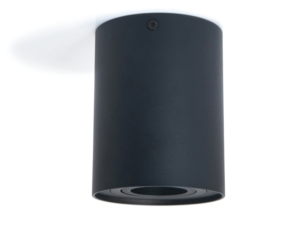 Halogen natynkowy ruchomy okrągły GU10 Czarny