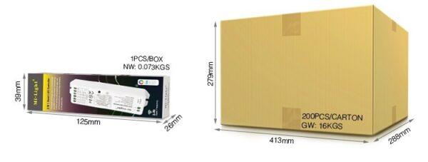 MiLIGHT LS2 uniwersalny sterownik Mono/RGB/RGB+CCT 12-24V