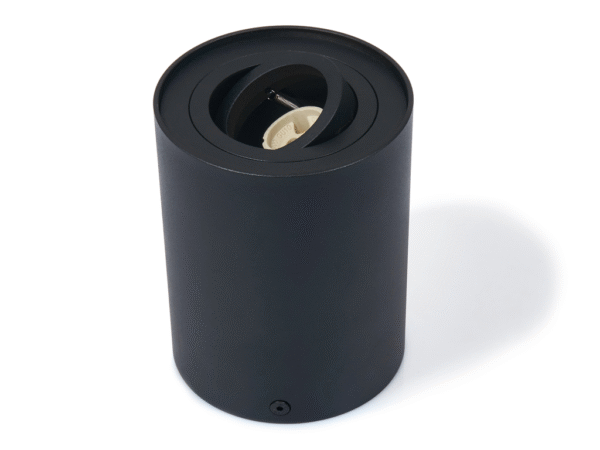 Halogen natynkowy ruchomy okrągły GU10 Czarny