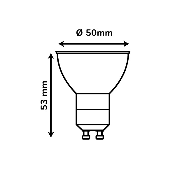 Żarówka LED GU10 1W 120lm LUX PRO - Zimna
