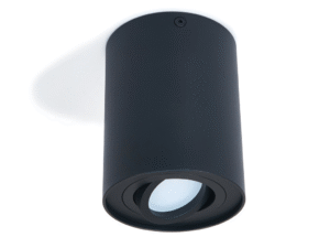 Halogen natynkowy ruchomy okrągły GU10 Czarny