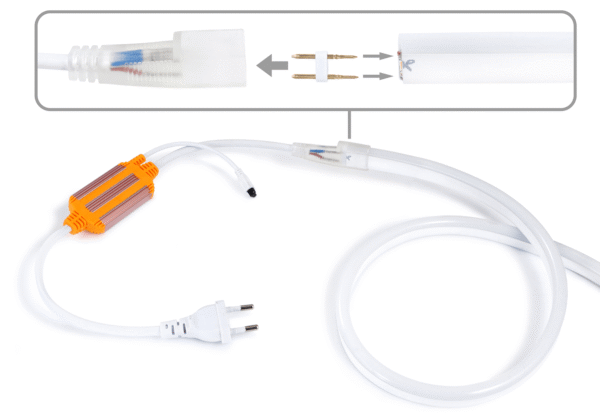 Ściemniacz z pilotem do Neon LED 230V 8x16