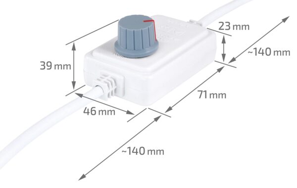 Ściemniacz manualny do Neon LED 230V 8x16