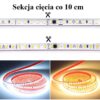 Taśma LED 230V AC NANO IP65 120xSMD2835 10W/m - Ciepła
