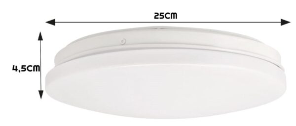 Plafon LED IP44 okrągły 12W 960lm biała dzienna