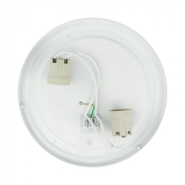 Plafon 2xE27 czarny okrągły 31cm