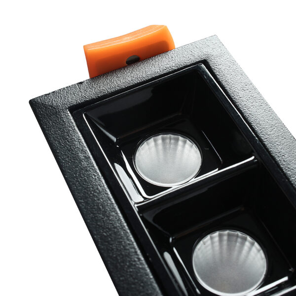 590_2 Lampa LED wpuszczana LEX 15-points 30W 3000K czarna