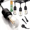 c887e35e0c3740499c33eea119fee9ef Girlanda ogrodowa 10m + 20 żarówek LED Filament 1W