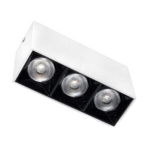 1056_3 Lampa LED natynkowa LEX 3-points 9W 4000K biała