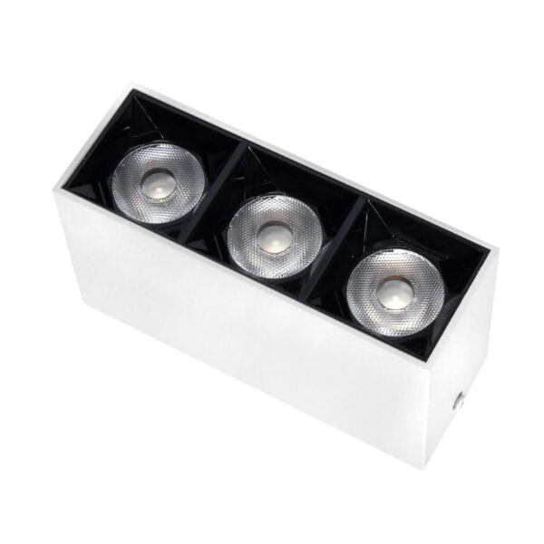 Lampa LED natynkowa LEX 3-points 9W 4000K biała