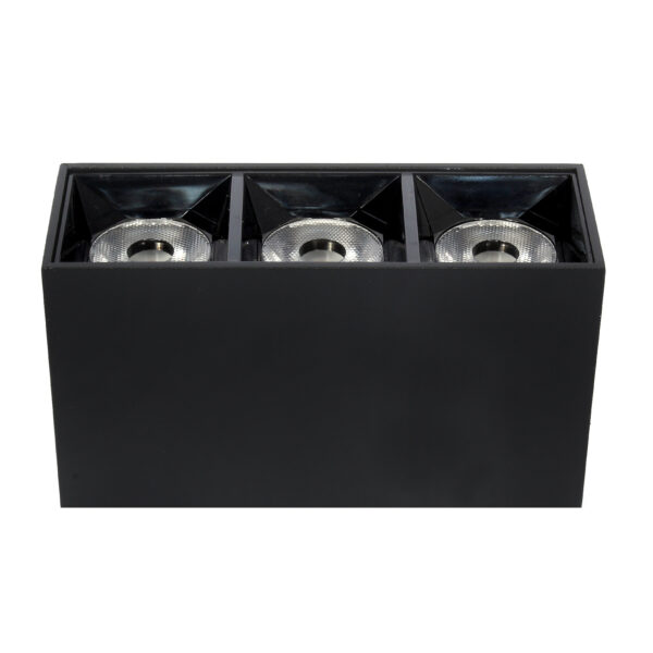 Lampa LED natynkowa LEX 3-points 9W 4000K czarna