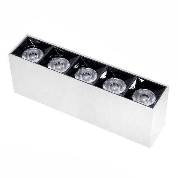 Lampa LED natynkowa LEX 5-points 15W 4000K biała