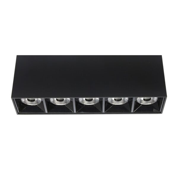 Lampa LED natynkowa LEX 5-points 15W 3000K czarna