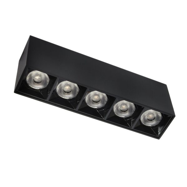 Lampa LED natynkowa LEX 5-points 15W 4000K czarna