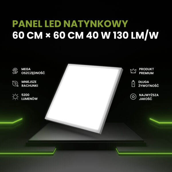 950_1 Panel LED 60x60 natynkowy Pro 40W 5200lm 4000K