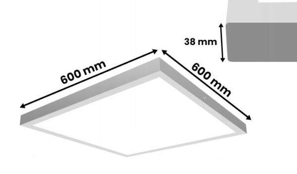 950_3 Panel LED 60x60 natynkowy Pro 40W 5200lm 4000K