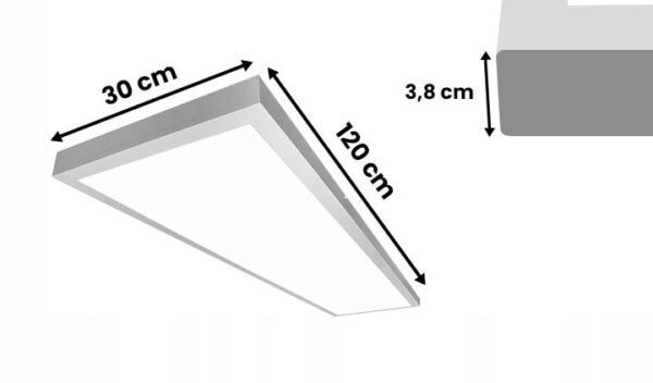 Panel LED 120x30 natynkowy Pro 40W 5200lm 4000K