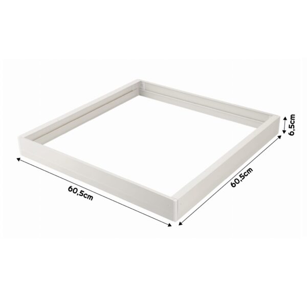 8104c3042aff03cd43adf773962c21b0 Ramka natynkowa 60x60 PC biała do paneli LED