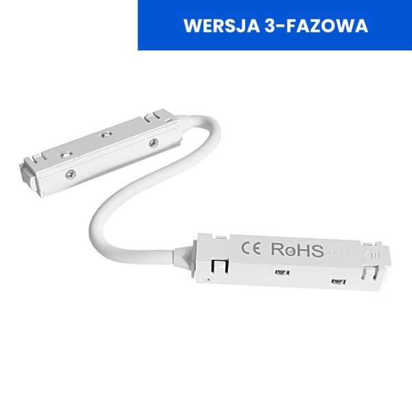 4fdb6cc740648c9a17d083d4206be7ca Łącznik elastyczny do szyn magnetycznych 3-fazy Biały