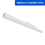 Lampa Liniowa Magnetyczna Biała 20W 3000K White Line 3-fazy