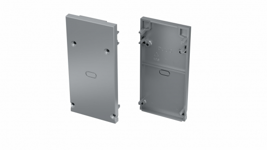 Zaślepka do profilu DULIO szara 2w1