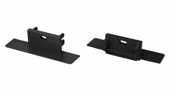 Zaślepka do profilu ZATI czarna z otworem