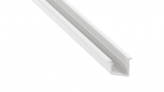 Profil LED wpuszczany kątowy V biały lakierowany 2 m