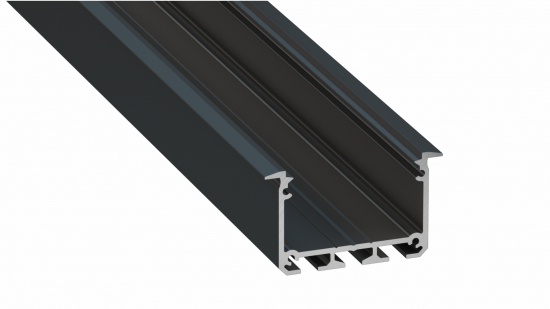0891dc93dd0030f2578752554d22 Profil LED wpuszczany INSO czarny lakierowany 2 m