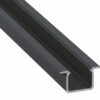 Profil LED typ U czarny 3 m – zestaw 10 sztuk