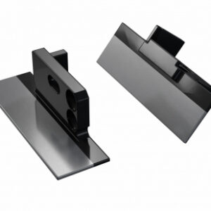 Zaślepka ALU do profilu MONO czarna z otworem prawa