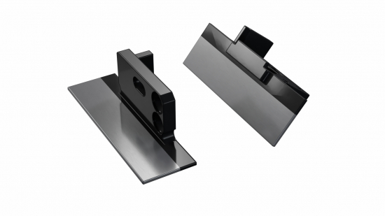 Zaślepka ALU do profilu MONO czarna z otworem prawa