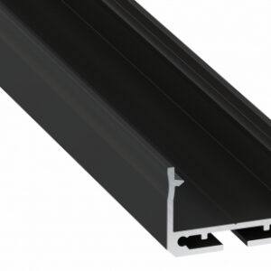 0babb7203cf0be86b04f81b334f3 Profil LED nawierzchniowy SILEDA czarny lakierowany 2 m