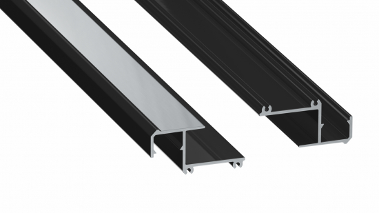 Profil LED krawędziowy IPA16 czarny lakierowany 3 m