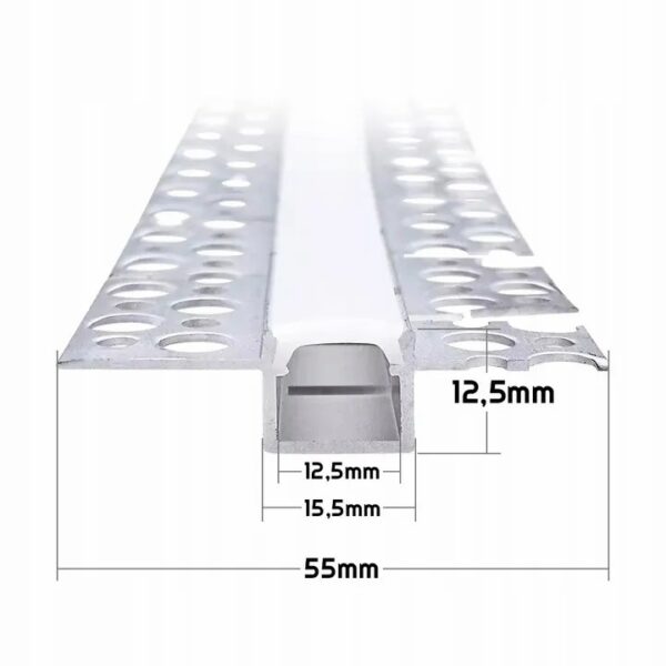 0d760b29d3be60b4fe523aaf68d2994b Profil LED GK Giętki Elastyczny FLEX Single - 2 metry