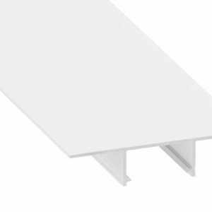 Profil LED GK 12,5mm PLATO biały lakierowany 3 m