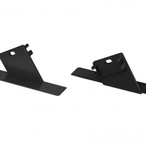 Zaślepka do profilu DUO czarna prawa z otworem