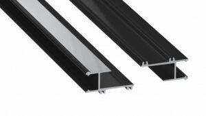Profil LED krawędziowy APA12 czarny lakierowany 1 m
